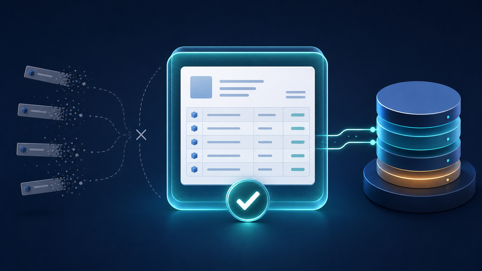 A complete parent record and its detail rows protected by one atomic transaction before being committed to the database.
